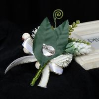 Western-style Wedding Supplies Bride And Groom Simulation Corsage Brooch main image 5