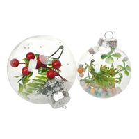 كرة عيد الميلاد شفافة عالية Pet الكرة البلاستيكية زخرفة عيد الميلاد main image 3