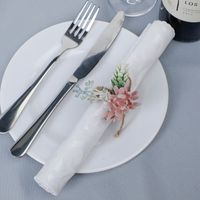 Western-style Hotel Restaurant Table Props Simulation Flower Napkin Buckle Linen Ring main image 3