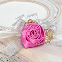 Fournitures De Mariage De Style Occidental Argent Rose Poignet Fleur Fournitures De Mariage En Gros main image 1