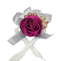 Fournitures De Mariage De Style Occidental Argent Rose Poignet Fleur Fournitures De Mariage En Gros main image 6