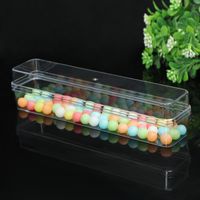 Nuevo Ps Plástico Alto Transparente Pastel Caramelo Comida Caja De Embalaje Collar Joyería Caja De Almacenamiento Fábrica Venta Al Por Mayor Personalización main image 4