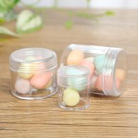 Mini Jewelry Capsule Pill Storage Box Round Box Threaded With Lid Sealed Transparent Plastic Packaging Box Wholesale main image 2