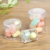 Mini Jewelry Capsule Pill Storage Box Round Box Threaded With Lid Sealed Transparent Plastic Packaging Box Wholesale main image 3