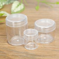 Mini Jewelry Capsule Pill Storage Box Round Box Threaded With Lid Sealed Transparent Plastic Packaging Box Wholesale main image 4
