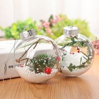 New Transparent Plastic Ball Hollow New Year Spring Festival Decorations main image 1