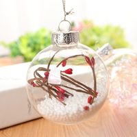 New Transparent Plastic Ball Hollow New Year Spring Festival Decorations main image 3