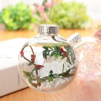 New Transparent Plastic Ball Hollow New Year Spring Festival Decorations main image 4