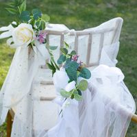 Wedding Arrangement Chair Back Flower Decoration Bouquet Wedding Photography Props main image 3