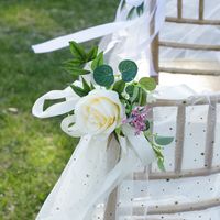 Wedding Arrangement Chair Back Flower Decoration Bouquet Wedding Photography Props main image 5
