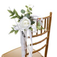 Wedding Arrangement Chair Back Flower Decoration Bouquet Wedding Photography Props main image 6