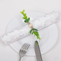 Fashion Simulation Flower Napkin Buckle Hotel Table Napkin Ring main image 3