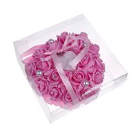 European Style Can Be Hung Foam Rose Wedding Heart-shaped Ring Pillow Ring Box main image 6