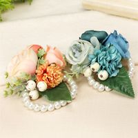 Fashion Bride Simulation Flower Bracelet Wedding Wedding Supplies Wholesale main image 4