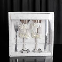 European-style Wedding Wine Glasses Bride And Groom Wedding Glass Goblets Set Banquet Champagne Glasses Party Wine Glasses main image 5