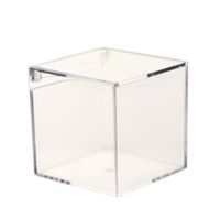 6cm Plastic Packaging Candy Box Ps Flip Cover Square Transparent Mini Jewelry Storage Box Food Packaging Small Box main image 6