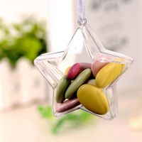 New Can Be Opened And Closed Transparent Five-pointed Star Plastic Ball main image 1