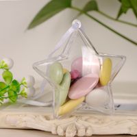 New Can Be Opened And Closed Transparent Five-pointed Star Plastic Ball main image 4