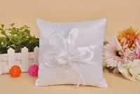 Creative White Flower Bud Wedding Bridal Ring Pillow Wedding Supplies Wholesale main image 5