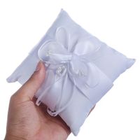 Creative White Flower Bud Wedding Bridal Ring Pillow Wedding Supplies Wholesale main image 6