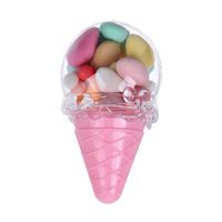 Creative Festive Supplies Wedding Gifts Candy Box Custom Ice Cream Round Plastic Transparent Candy Packaging Box main image 6