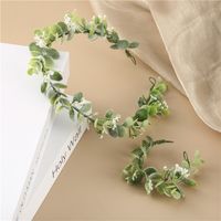 Cross-border Special For Forest Photo Shoot Green Plant Flowers Bride Holiday Wedding Head Flower Garland main image 1
