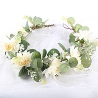 Fashion Wreath Headwear Photography Photo Green Plants Wedding Hair Accessories main image 2
