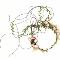European And American Bridal Headwear Garland Seaside Holiday Simulation Flower Hairband Wholesale Exclusively For Cross-border Platform Headwear main image 1