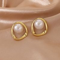 Boucles D&#39;oreilles En Perles Boucles D&#39;oreilles En Alliage D&#39;automne Et D&#39;hiver Pour Femmes main image 2