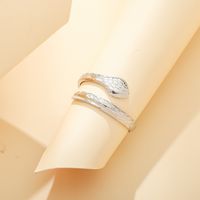 Ins Net Red Recommended Opening Adjustable Mesh Snake Ring Titanium Steel Gold-plated Zodiac Snake Index Finger Ring Live Ring main image 3