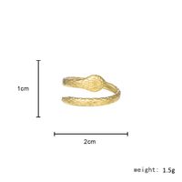 Ins Net Red Recommended Opening Adjustable Mesh Snake Ring Titanium Steel Gold-plated Zodiac Snake Index Finger Ring Live Ring main image 5