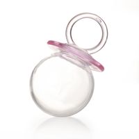 Food-grade Transparent Pacifier-shaped Candy Box Babyshower Full Moon Return Gift Plastic Wedding Candy Box Creative sku image 2