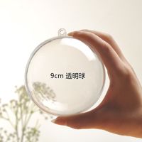 3-90cm Festive Decorative Plastic Ball Transparent Christmas Ball Decorative Hanging Ball sku image 15