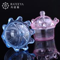 Factory Direct Supply Plastic Wedding Candy Box Creative Transparent Crown Shape Dessert Box Babyshower Candy Box sku image 3