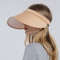 New D-word Sunscreen Empty Top Hat Sports Sunshade Hat Big Brim sku image 4