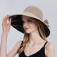 Sombrero De Pescador De Ala Grande Para Mujer Con Protector Solar De Verano De Playa De Vinilo sku image 3
