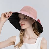 Sombrero De Pescador De Ala Grande Para Mujer Con Protector Solar De Verano De Playa De Vinilo sku image 5