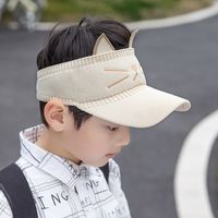 Children&#39;s Baseball Cap Spring And Summer Boys And Girls Empty Top Hat Cat Embroidery Cartoon Hat Baby Sunscreen Hat 1030 sku image 10
