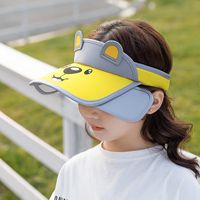 1038 Children&#39;s Sunscreen Empty Top Hat Baby Travel Sun Hat Girl Boy Spring And Summer Baseball Cap Sunshade Hat sku image 1