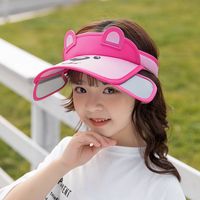 1038 Children&#39;s Sunscreen Empty Top Hat Baby Travel Sun Hat Girl Boy Spring And Summer Baseball Cap Sunshade Hat sku image 2