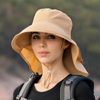 أزياء الصيف القبعات أنثى تسلق الجبال قبعة صياد كبيرة الحواف sku image 2