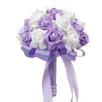 Fashion Wedding Supplies Foam Simulation Hand Holding Flower Pearl Decoration sku image 17