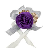 Fournitures De Mariage De Style Occidental Argent Rose Poignet Fleur Fournitures De Mariage En Gros sku image 4