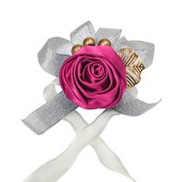 Fournitures De Mariage De Style Occidental Argent Rose Poignet Fleur Fournitures De Mariage En Gros sku image 6