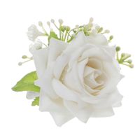 Nouveaux Fournitures De Mariage Corsage De Broche De Fleur De Poignet De Simulation Blanche De Style Occidental sku image 5