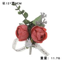 New Wedding Corsage Suit Pockets Corsage Simulation Lapel Flower sku image 2