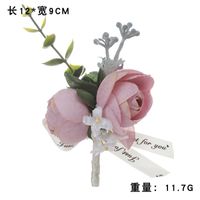 New Wedding Corsage Suit Pockets Corsage Simulation Lapel Flower sku image 3
