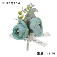 New Wedding Corsage Suit Pockets Corsage Simulation Lapel Flower sku image 4