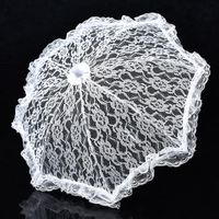 Craft Lace White Lace Umbrella Children&#39;s Stage Performance Mini Dance Decorative Umbrella Photography Scene Props Umbrella sku image 1