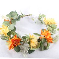 Mode Couronne Chapeaux Photographie Photo Plantes Vertes Accessoires De Cheveux De Mariage sku image 2